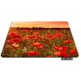 NICOKEE Poppy Rectangle Gaming Mousepad Poppy Flower Red Floral Landscape Mouse Pad Mouse Mat for Computer Desk Laptop Office 9.5 X 7.9 Inch Non-Slip Rubber