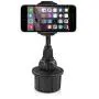 Macally Cup Phone Holder for Car Mount for Apple iPhone 11 Pro Max XS XS Max XR X 8 8+ 7 7 Plus 6s 6 5s SE, Samsung Galaxy S10 Plus S9 S8 Note, LG, Nexus, Google Pixel 3, Motorola, Smartphone (MCUP),Black