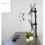 VIVO Dual Computer Monitor Desk Mount Stand Vertical Array for 2 Screens up to 27 inches STAND-V002R