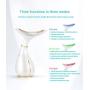 Ms.Ｗ Face Massager Anti Wrinkles, 45℃ ±5℃ Heat High Frequency Vibration Anti Aging Facial Device for Skin Tightening & Lifting, USB Rechargeable, 3 Modes