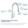 Elkay LK6000LS Single Hole Deck Mount Kitchen Faucet with Pull-Down Spray and Forward Only Lever Handle, Lustrous Steel