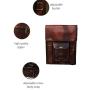Urban Dezire Mens Genuine Leather Small Briefcase Messenger Satchel Ipad Tab Tablet Bag 11 compatible with Apple product