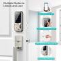 [2021 Newest] Smart Lock Keyless Entry Deadbolt Door Locks, Digital Electronic Bluetooth Deadbolt Door Lock with Keypad, Smart Locks Front Door Work with APP, Code and eKey Auto Lock for Homes Hotels