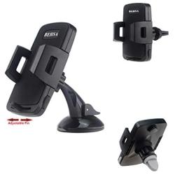 Behsa Universal Smartphone Car Mount 2-in-1 Air Vent Mount Holder Cradle Compatible with iPhone 12 All Type 11 pro 11 pro max XS XS Max XR X 8 7+ Samsung Galaxy S11 S10 S9 S8 S7 S6 LG Nexus and More