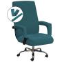 Office Chair Cover Computer Chair Universal Boss Chair Cover Rotating Swivel Chair Cover High Stretch Spandex Jacquard Fabric Removable Washable Anti-dust Chair Cover Protectors, Large, Deep Teal