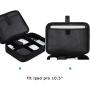 BAGSMART Electronic Organizer Accessories Organizer Travel Double Layer Electronics Bag Large for 10.5 inch iPad Pro, Adapter, Cables, Black