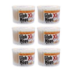 Glob Mops XL Cotton Swabs 6-Pack Bundle | Extra Absorbent | Eco-Friendly | 1800 Total Mops