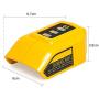 Battery Adapter (2-Pack) Compatible with Dewalt 12V/20V Lithium Ion Battery,Dual USB & DC Port Charger Power Source for Dewalt DCB090 DCB091