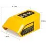 Battery Adapter (2-Pack) Compatible with Dewalt 12V/20V Lithium Ion Battery,Dual USB & DC Port Charger Power Source for Dewalt DCB090 DCB091