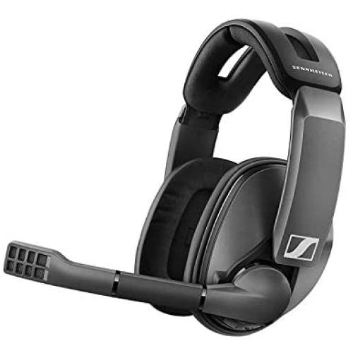Sennheiser GSP 370 Over-Ear Wireless Gaming Headset, Low-Latency Bluetooth,Noise-Cancelling Mic, Flip-to-Mute, Audio Presets - PC, Mac, Windows, and PS4 Compatible - Black