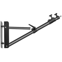 Neewer Wall Mounting Triangle Boom Arm for Photography Strobe Light, Monolight, Softbox, Umbrella, Reflector and Ring Light, Support 180 Degree Rotation, Max Length 4 Feet/125cm (Black)