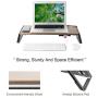Monitor Stand Riser with USB Ports,Aluminum Computer Riser Support Transfer Data Keyboard Storage Desk Organizer for Laptop,Computer,iMac,Printer