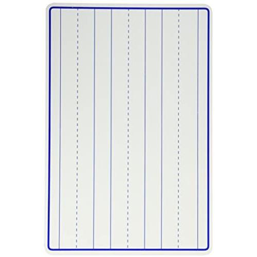 School Smart Student Ruled Whiteboard - 12 x 18 inches - Pack of 10 - White