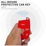 Auovo Smart Key Fob Cover Case Accessories for Chrysler 300 Grand Cherokee Renegade Compass for Dodge Charger Challenger Journey Durango 5 Buttons Keyless Entry Remote(Silicone, 2pcs) Auovo Smart Key Fob Cover Case Accessories for Chrysler 300 Grand Cherokee Renegade Compass for Dodge Charger Challenger Journey Durango 5 Buttons Keyless Entry Remote(Silicone, 2pcs)