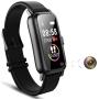 Wearable IP68 Waterproof Smart Watch with Mini Spy Camera Hidden Invisible Cam Lens Hole Touchscreen 1080P Video Voice Record, Fitness Tracker Bracelet Wristband Spy Watch for Smartphone (32GB)
