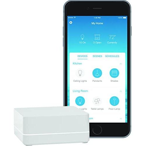 Lutron Caseta Wireless Smart Bridge | Works with Alexa, Apple HomeKit, and the Google Assistant | L-BDG2-WH | White