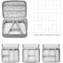 Emoly Electronic Organizer Travel, Universal Waterproof Carrying Case Cable Organizer Electronics Accessories Cases for USB Cables, Charger, Power Bank, Phone, E-Book Kindle, iPad or Tablet (Gray)