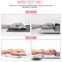 HAOCOO Ergonomic Keyboard Wrist Rest Pad and Mouse Pad Wrist Support Set with Non-Slip Backing Memory Form-Filled, Easy-Typing and Pain Relief for Gaming Office Computer Laptop (Cactus)
