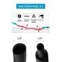 532pcs Heat Shrink Tubing Black innhom Heat Shrink Tube Wire Shrink Wrap UL Approved Ratio 2:1 Electrical Cable Wire Kit Set Long Lasting Insulation Protection, Safe and Easy, Eco-Friendly Material