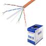 Cable Matters UL Listed in-Wall Rated (cm) Bare Copper Cat 6 / Cat6 Bulk Cable (Cat6 Ethernet Cable 1000 Feet) in Orange