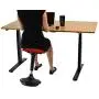 WOBBLE STOOL Standing Desk Balance Chair for Active Sitting. Tall ergonomic adjustable height swiveling leaning perch perching ergonomic sit stand high computer chair swivels 360 for adults kids