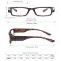 SKYWAY Blue Light Blocking Readers with LED Lighted Reading Glasses, Unisex Clear Vision Compact Full Frame Eyewear Glasses for Nighttime Reading (+350)