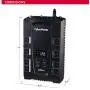 CyberPower CP600LCD Intelligent LCD UPS System, 600VA/340W, 8 Outlets, Compact,Black