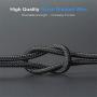UGI Magnetic Charger Cable 3 in 1 Charging Cable Micro USB Type C USB C 6.6ft Nylon Braided LED Light Magnetic Phone Charging Cord Compatible with Android,Phone,Smartphone,Tablet,All Phone Devices