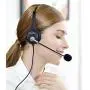 Callez 2.5mm Cordless Phone Headset Dual, Telephone Headsets with Noise Canceling Mic for DECT Phones Panasonic KX-TGE433B KX-TS880 AT&T ML17929 Vtech RCA Cisco Uniden Call Center Home Office(C402D3)