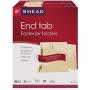 Smead End Tab Fastener File Folder, Shelf-Master Reinforced Straight-Cut Tab, 2 Fasteners, Letter Size, Manila, 50 per Box (34115)