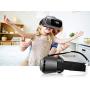 VR Headset Compatible with iPhone & Android - Universal Virtual Reality Goggles for Kids & Adults - Your Best Mobile Games 360 Movies w/ Soft & Comfortable New 3D VR Glasses (Silver)