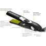 Value Bundle: Vibrastrait PRO 1-inch Vibrating Flat Iron with Travel Case & Travel Size Cloud 9 Shampoo & Conditioner