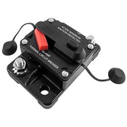 QWORK 50A Circuit Breaker with Manual Reset for Car Motor Marine Boat Audio
