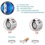 Quentacy Momentary Push Button Switch 1NO1NC Waterproof Silver Stainless Steel Shell 12V LED Ring Illuminated Switch with Wire Socket Plug Suitable for 19mm 3/4 Mounting Hole (White)