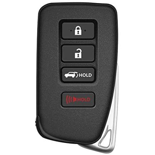 KRSCT Key Fob Fits lexus 2016-2018 RX350, 2016-2018 RX450H 4-Button Keyless Entry Replacement (HYQ14FBB)