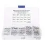200pcs M3/M4/M5/M6/M8 Stainless Steel Flat Point Hex Socket Grub Screw, Socket Hex Grub Screw Set, with Storage Box, for Various Precision Instruments, Meters and Electronic Products