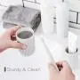 Travel Toothbrush Case and Carrier, 2 PCS Portable Business Trips Wash Cup Holder Organizer for Trips and Daily Use (Grey+White)