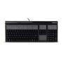 Cherry G86-71411EUADAA Keyboard, USB, 17'', 127 Programmable Keys, 3 Track Mag Stripe Reader, Touchpad, Cherry Tools, Black