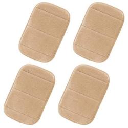 4Pcs Portable Computer Elbow Wrist Pad, AUHOKY 2 Sets Ergonomic Keyboard Wrist Rest Elbow Support Mat for Office Desktop Working Gaming - Memory Foam Relieve Elbow Pain (7.9″×11.8″, Camel)