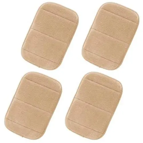 4Pcs Portable Computer Elbow Wrist Pad, AUHOKY 2 Sets Ergonomic Keyboard Wrist Rest Elbow Support Mat for Office Desktop Working Gaming - Memory Foam Relieve Elbow Pain (7.9″×11.8″, Camel)