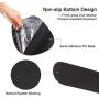 Anyshock Keyboard Wrist Rest Set and Ergonomic Mouse Pad with Wrist Support Memory Foam Filled Non Slip Durable Comfortable Lightweight Wrist Pad for Easy Typing & Pain Relief (Black Marble)