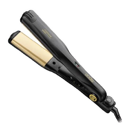 Andis Professional Curved Edge 1.5 -Inch 450ºF High Heat Tourmaline Nano-Ceramic Hair Flat Iron with Dual Voltage and Auto Shut-off, Black (67415)