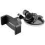 APPS2Car Suction Cup Phone Holder for Car with Adjustable Arm, Low Profile Dashboard Phone Mount Compact Windshield Window Dash Mobile Stand Compatible w/ All iPhone and Android Cell Phones