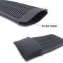 Silicone Heat Resistant Mat Pouch,Sonku Hair Styling Tools with 2 Pcs Tail Combs and 6 Pcs Clips for Hair Straightener,Crimping Iron,Hair Curling Waving Iron,Hair Curling Wand-Black