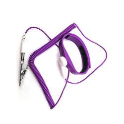 Adjustable Antistatic Wrist Band Silicone ESD Wrist Strap (Purple)
