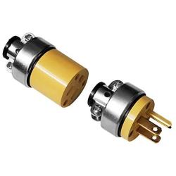 Spark Extension Cord Replacement Ends MALE & FEMALE Galvanized Steel Cover Plug Electrical Repair (2 Piece)