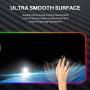 Reawul Gaming Mouse Pad Large - RGB Mouse Pad Soft Oversize Glowing Led Extended Mousepad, Non-Slip Rubber Base Computer Keyboard Mouse Pad, 14 Lighting Modes for Gaming - 31.5 X 11.8in