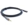 Zeskit Premium 3.5mm Jack Male to Female AUX Audio Extension Cable, TRRS 4 Poles for Headphones with Mic, Speakers - 6ft