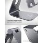 Tablet Stand Multi-Angle, Lamicall Tablet Holder: Desktop Adjustable Dock Cradle Compatible with Tablets Such As iPad Air Mini Pro, Phone XS Max XR X 6 7 8 Plus More Tablets (4-13 Inch) - Gray