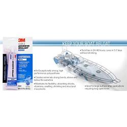 3M Marine Adhesive Sealant 5200 (05203) – Permanent Bonding and Sealing for Boats and RVs – White – 3 Ounces